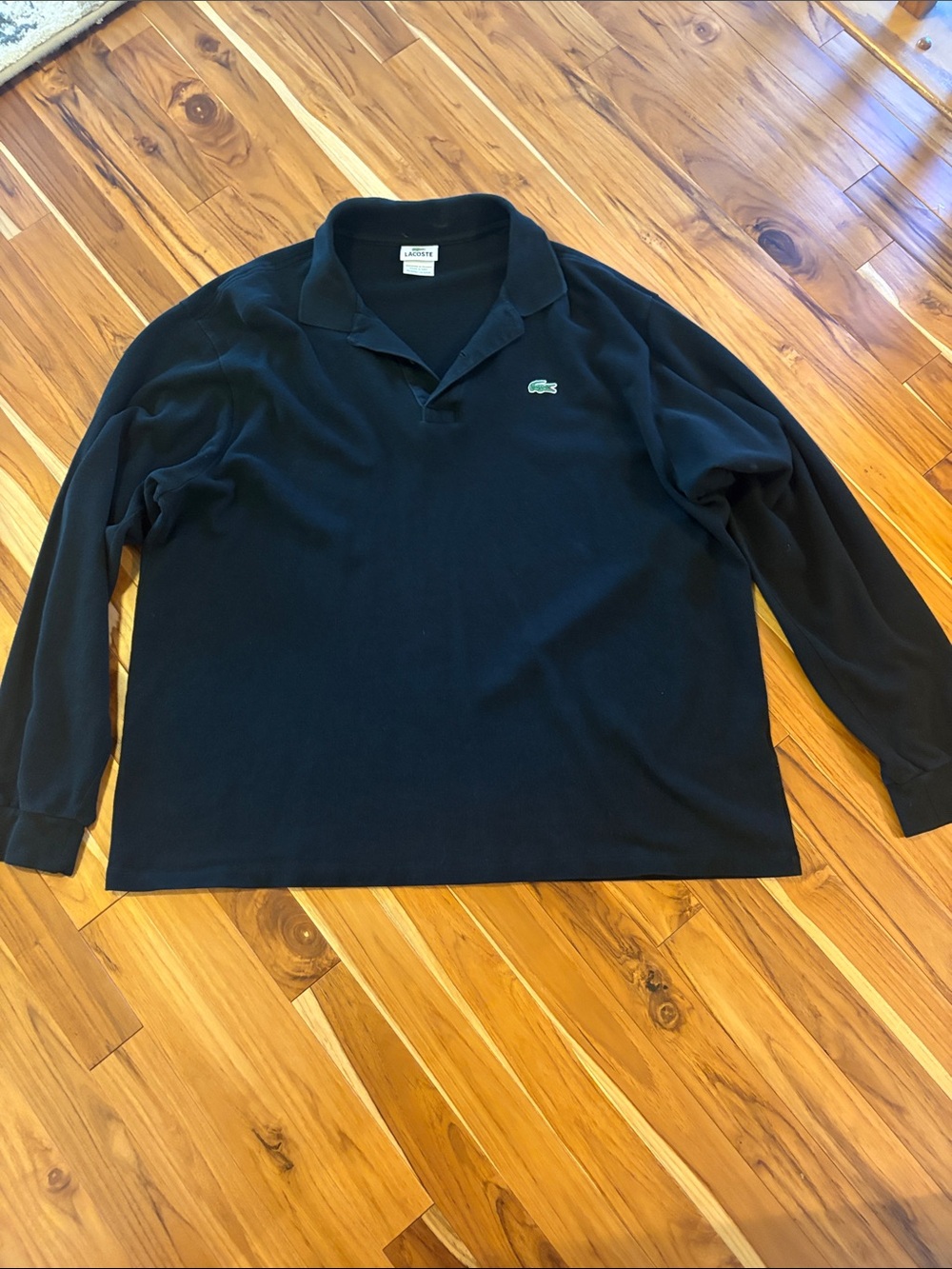 Lacoste Men's Long Sleeve Polo Shirt - Black